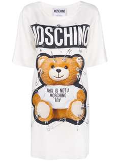 Moschino платье-футболка с принтом