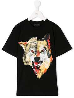 Marcelo Burlon County Of Milan Kids футболка с принтом волка