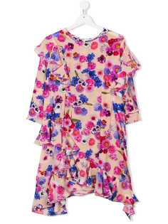 Duo TEEN floral ruffled dress