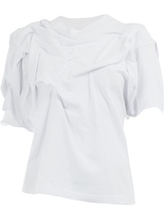 Aganovich asymmetric ruched T-shirt