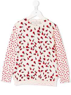Stella Mccartney Kids свитер с узором с божьими коровками