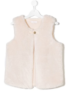 Chloé Kids TEEN faux fur gilet