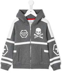 Philipp Plein Junior толстовка на молнии с капюшоном