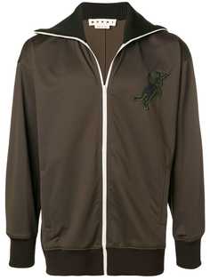 Marni куртка-бомбер с логотипом