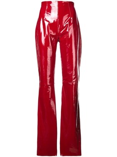 16Arlington виниловые расклешенные брюки