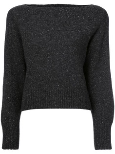 Vince джемпер с вырезом-лодочкой