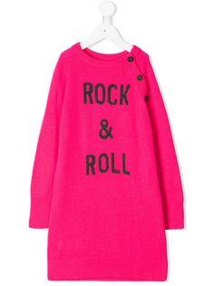 Zadig & Voltaire Kids трикотажное платье с логотипом