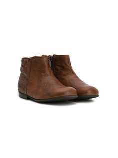 Pèpè textued panel ankle boots