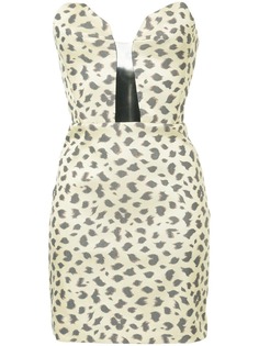 Manning Cartell леопардовое платье без бретелек