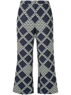 Bianca Spender diamond cropped bootleg trousers