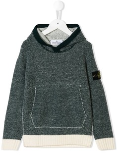 Stone Island Junior трикотажный джемпер с капюшоном