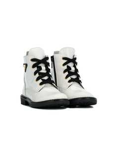 Iceberg Kids lace-up combat boots