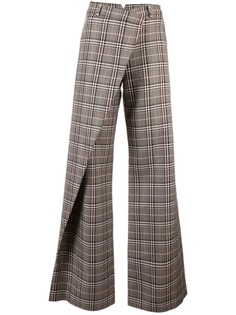 Monse plaid flared trousers