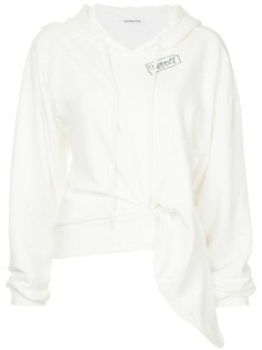 Ground Zero драпированная толстовка с капюшоном и слоганом Defect