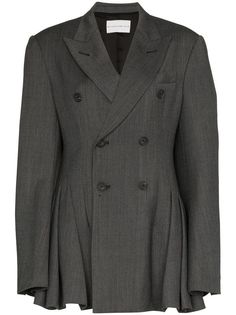 Matthew Adams Dolan двубортный блейзер со складками