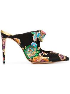 Alexandre Birman мюли Evelyn с цветочным принтом