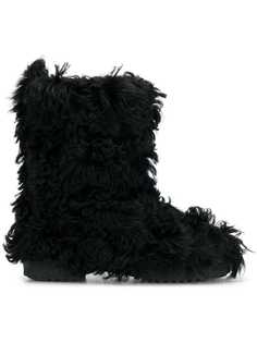 Saint Laurent ботильоны на низком каблуке