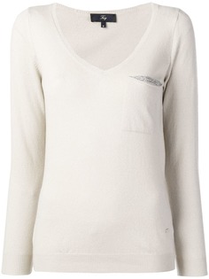 Fay джемпер с V-образным вырезом