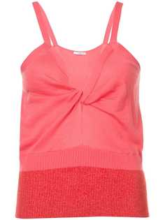 Tome V-neck fitted tank top