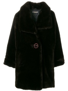 Issey Miyake Vintage пальто из искусственного меха