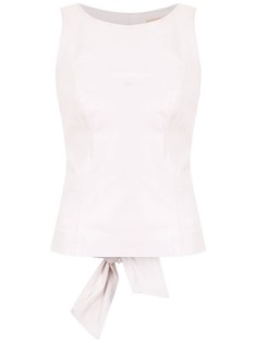 Clé douple knot leather blouse