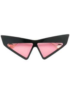 Gucci Eyewear массивные солнцезащитные очки с кристаллами