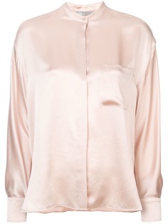 Vince рубашка с воротником-стойкой