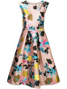 MSGM платье с цветочным принтом