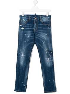Dsquared2 Kids джинсы с эффектом потертости