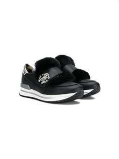 Roberto Cavalli Junior touch strap sneakers