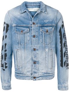 Off-White джинсовая куртка Impressionism