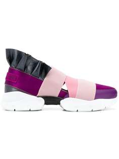 Emilio Pucci бандажные кроссовки с оборками