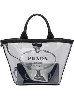 Prada сумка Fabric and Plexiglass