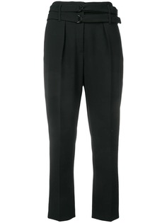 Luisa Cerano укороченные брюки с двойным поясом