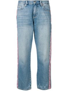 Tommy Jeans джинсы-бойфренды с полосками с логотипом