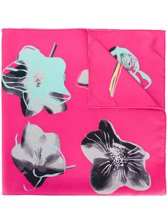 Christian Dior Vintage шарф с цветочным принтом