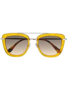Jimmy Choo Eyewear солнцезащитные очки Glossy 53mm в квадратной оправе