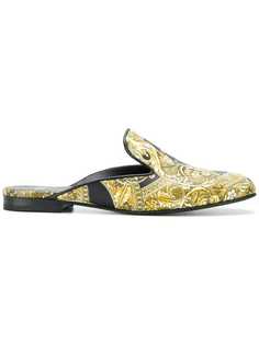 Versace мюли с узором в стиле барокко
