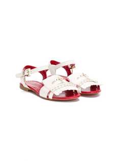 Cesare Paciotti Kids босоножки с бахромой