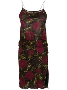 John Galliano Vintage топ и юбка с цветочным принтом