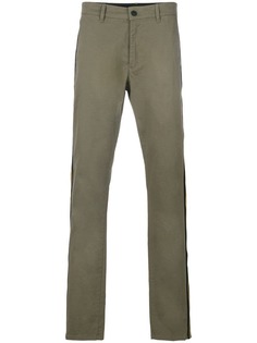 Hydrogen брюки-чинос с трикотажными полосками