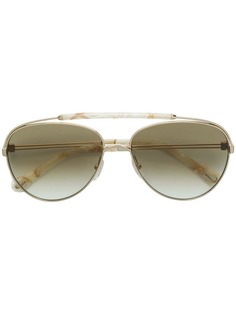 Chloé Eyewear солнцезащитные очки-авиаторы с двойной переносицей