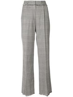 MSGM plaid flared tailored trousers