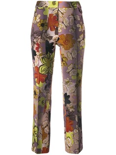 Luisa Cerano floral print cropped trousers