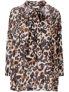 Sonia Rykiel блузка с леопардовым принтом
