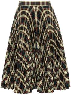 Calvin Klein 205W39nyc плиссированная юбка с высокой талией в клетку