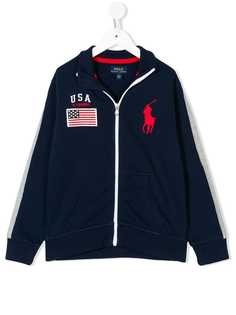 Ralph Lauren Kids спортивный топ с логотипом