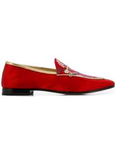 Fabi floral embroidered loafers