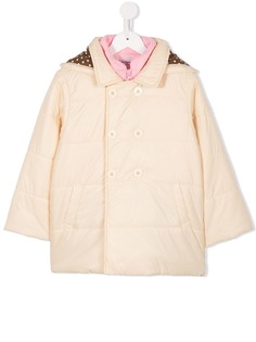 Miki House double-breasted layer coat
