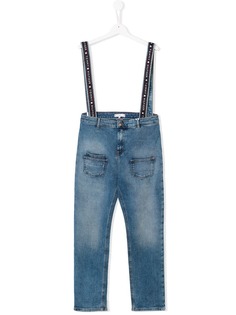 Tommy Hilfiger Junior джинсовый комбинезон на подтяжках с логотипом